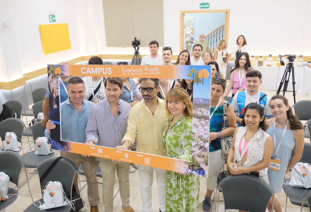 Una veintena de jóvenes de la provincia comparten proyectos de emprendimiento en el Campus Erasmus Rural de la Diputación de Córdoba