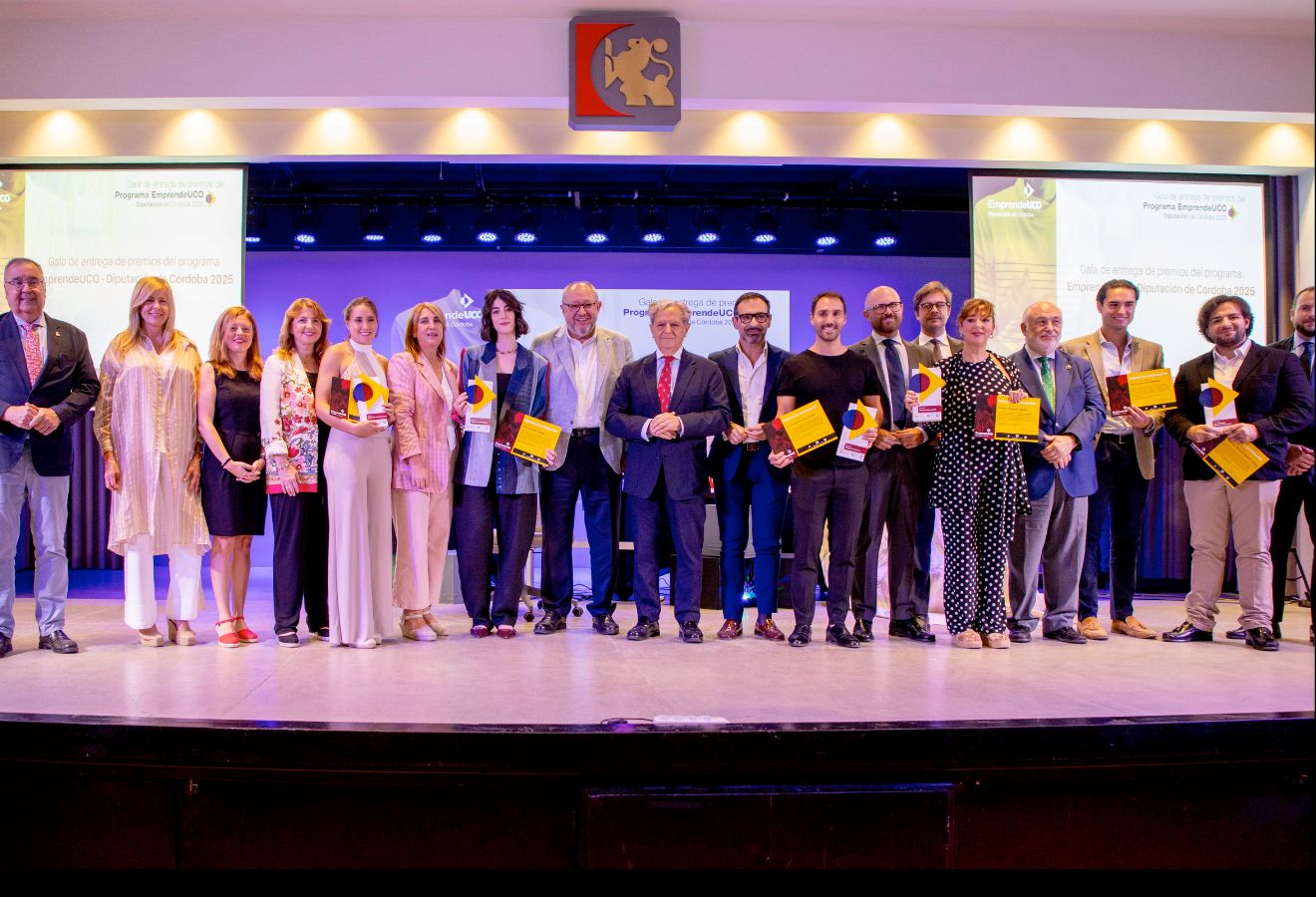 La Diputación de Córdoba acoge la entrega de los premios EmprendeUCO que reconocen los mejores proyectos de jóvenes emprendedores de la provincia